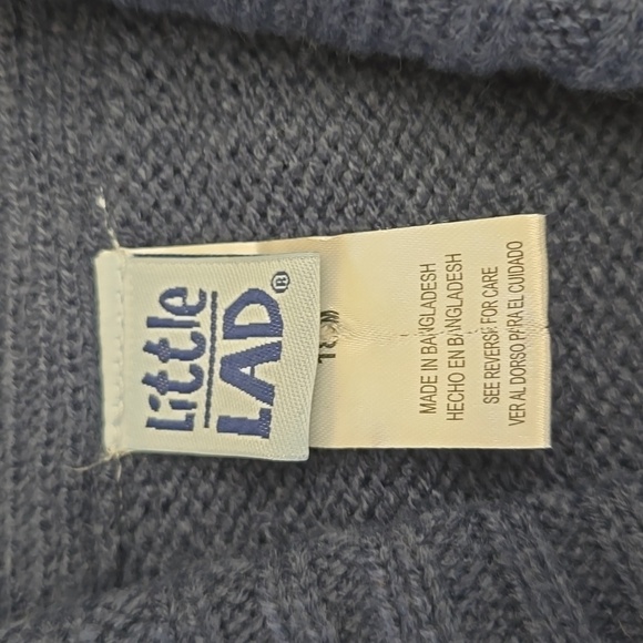 DAPPER DUDE & LITTLE LAD Navy Cardigan White Printed Button Down Shirt 18 months - Picture 3 of 5